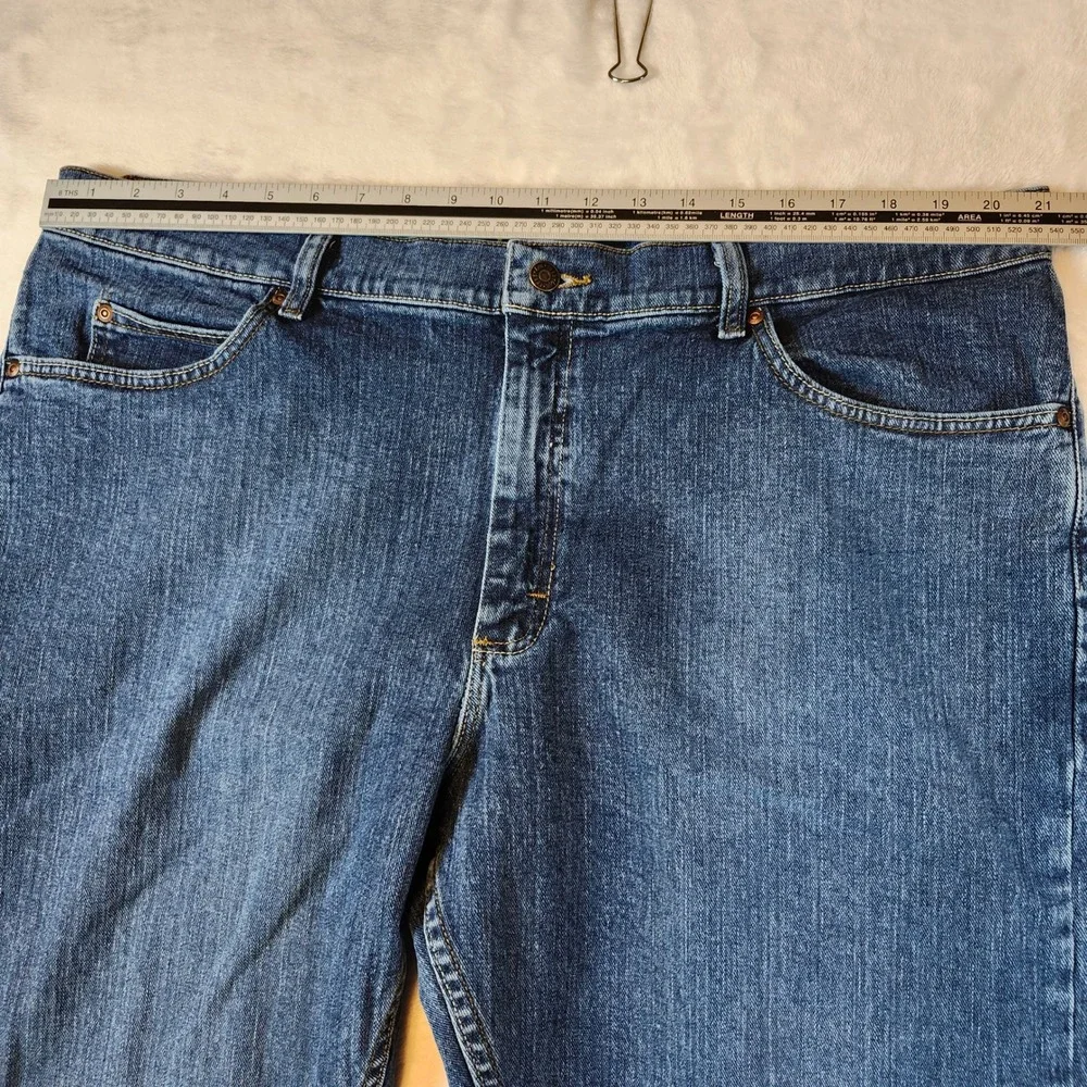Lee‎ Straight Leg Jeans Mens 42x30 Blue Excellent Stretch Denim 2008900